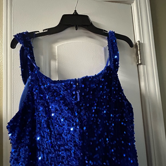 Fashion Nova Elegant Blue Sequin Dress - Picture 5 of 5